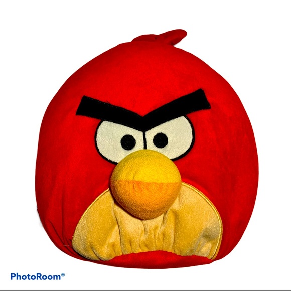 Angry Birds Red Lg 13”x 15” Stuffed Animal Pillow - Picture 1 of 3